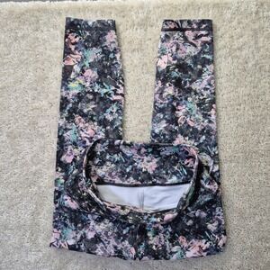Lululemon Wunder Under High Rise Tight 10 Floral Pink 25 Inch Gym Running Hiking